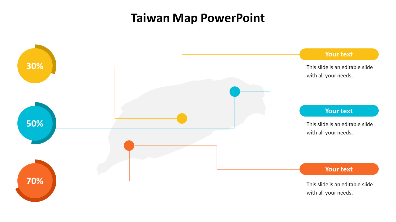 Incredible Taiwan Map PowerPoint Template Presentation